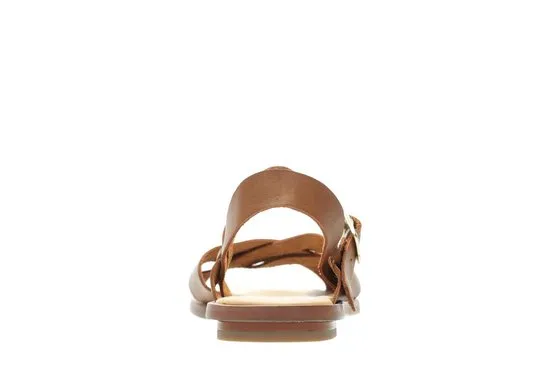 Clarks - 39.5 - Willow Gild - Dames Sandalen - Tan Leather