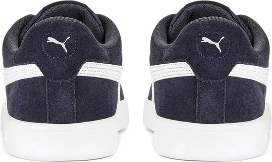 PUMA Smash 3,0 - maat 45 - Unisex Sneakers - Donkerblauw/Wit