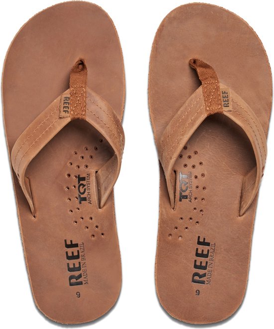 slippers, flip-flops, tan, thong, pebbled-leather