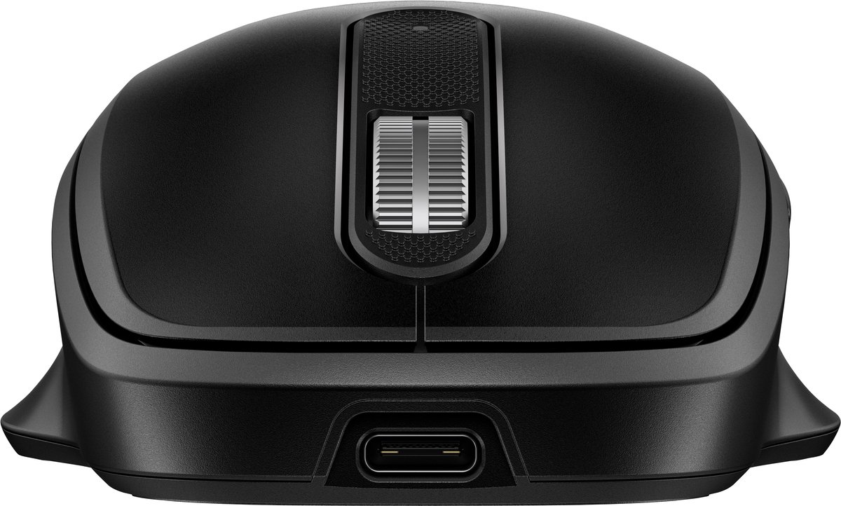 muis, draadloze muis, usb-c, scrollwiel, zwart