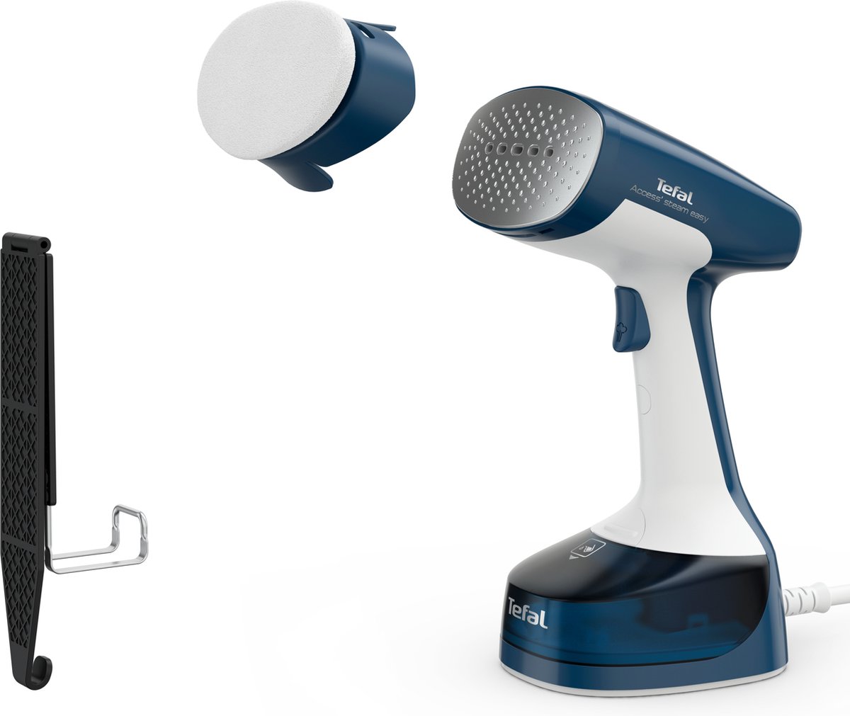 Tefal Access Steam Easy DT7130 - Kledingstomer - Inclusief Microvezelborstel en Deurhaak - Handstomer - Donkerblauw - 1400W