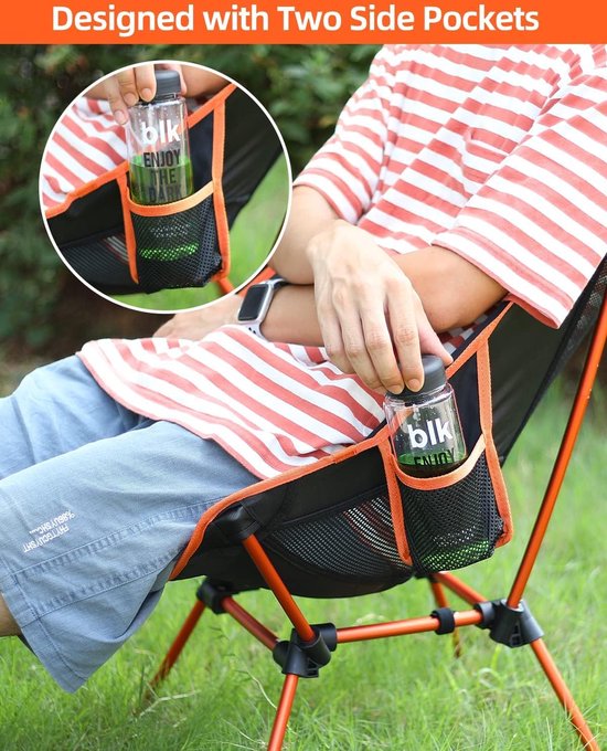 Campingstoel, lichtgewicht draagbare opvouwbare backpackstoel
