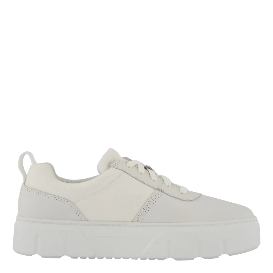 Timberland LAUREL COURT LOW - maat 38 - LACE UP SNEAKER WHITE FULL GRAIN