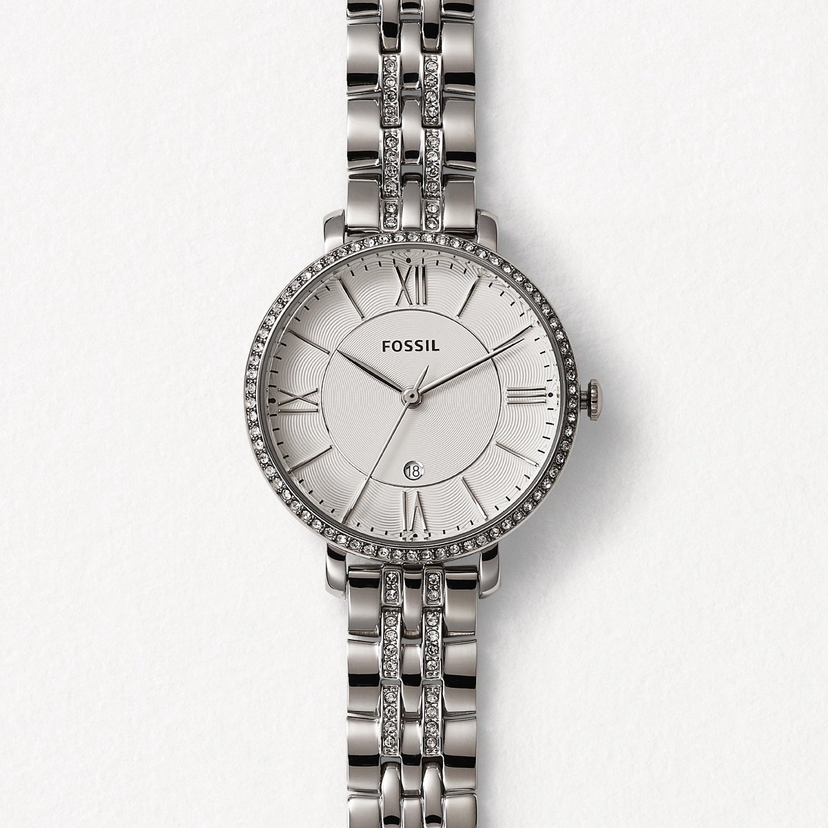 Fossil Jacqueline ES3545 Dameshorloge 36 mm - Zilverkleurig
