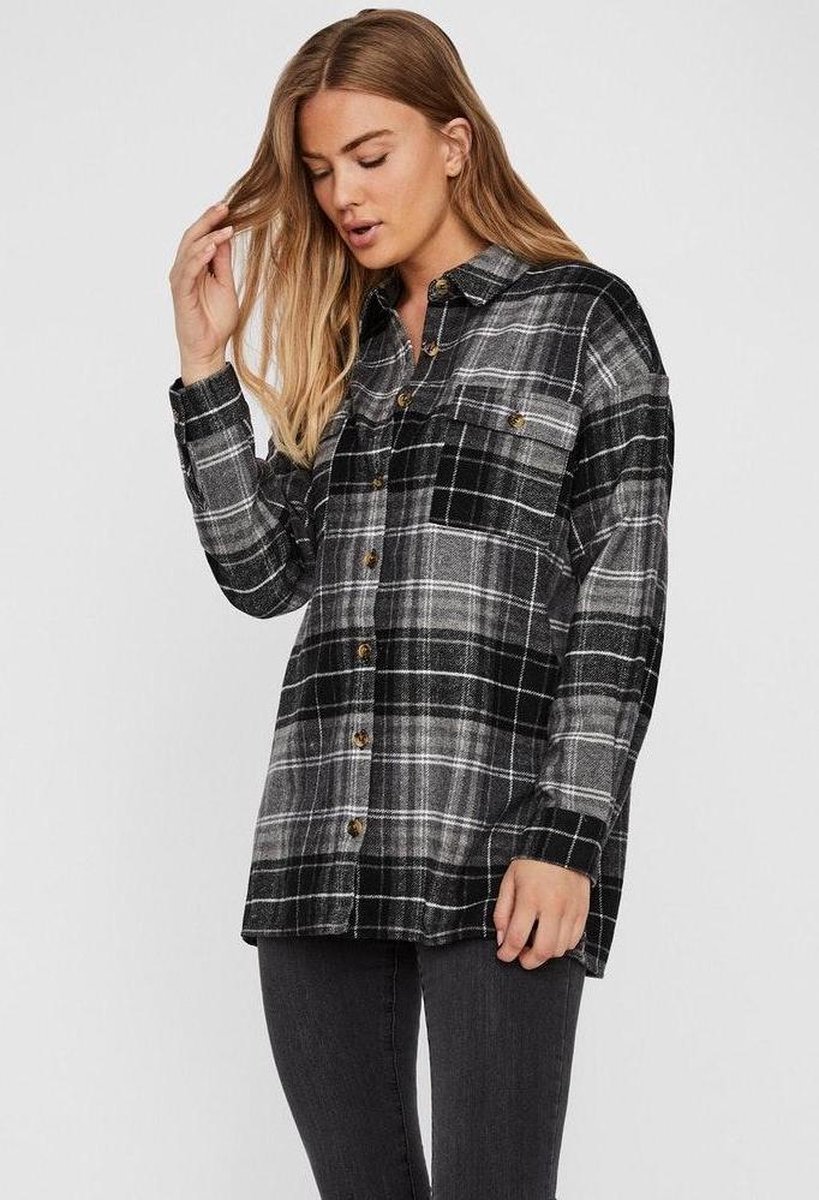 Noisy may NMFLANNY - Maat XL - L/S LONG SHACKET BG NOOS Dames T-shirt