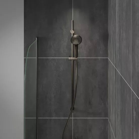 Round glijstangset ø12cm 3 functies Brushed GunMetal