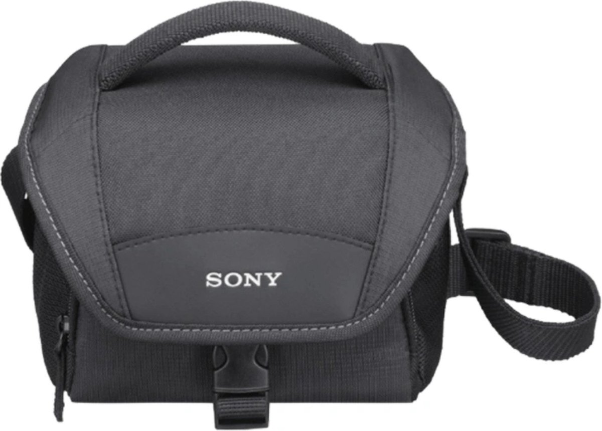 camera bag, Sony, zwart, schoudertas, compact