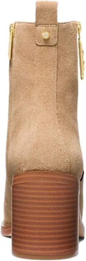 Michael Kors Regan Mid Bootie - maat 39- Enkellaars Dames - Camel