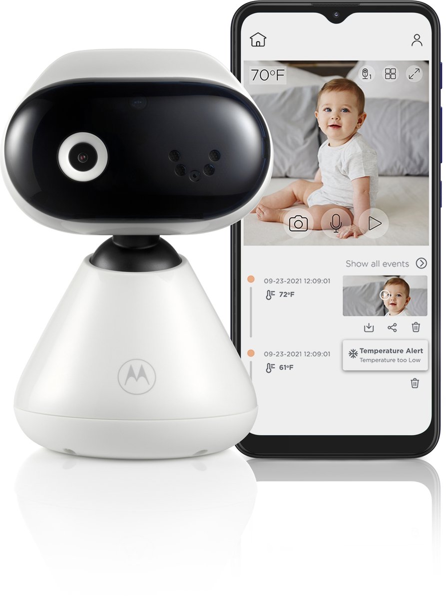 baby monitor, camera, robotic camera, smart device, wireless camera