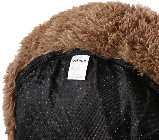 Behave Hondenmand Deluxe - Maat XXXL - 120 cm - Hondenkussen - Hondenbed - Donutmand - Wasbaar - Flu