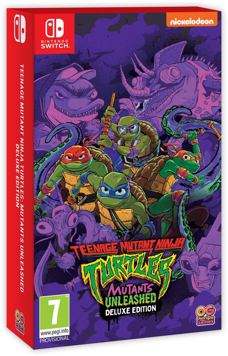 Nintendo Switch, Teenage Mutant Ninja Turtles, Deluxe Edition, Mutants Unleashed, Kids game