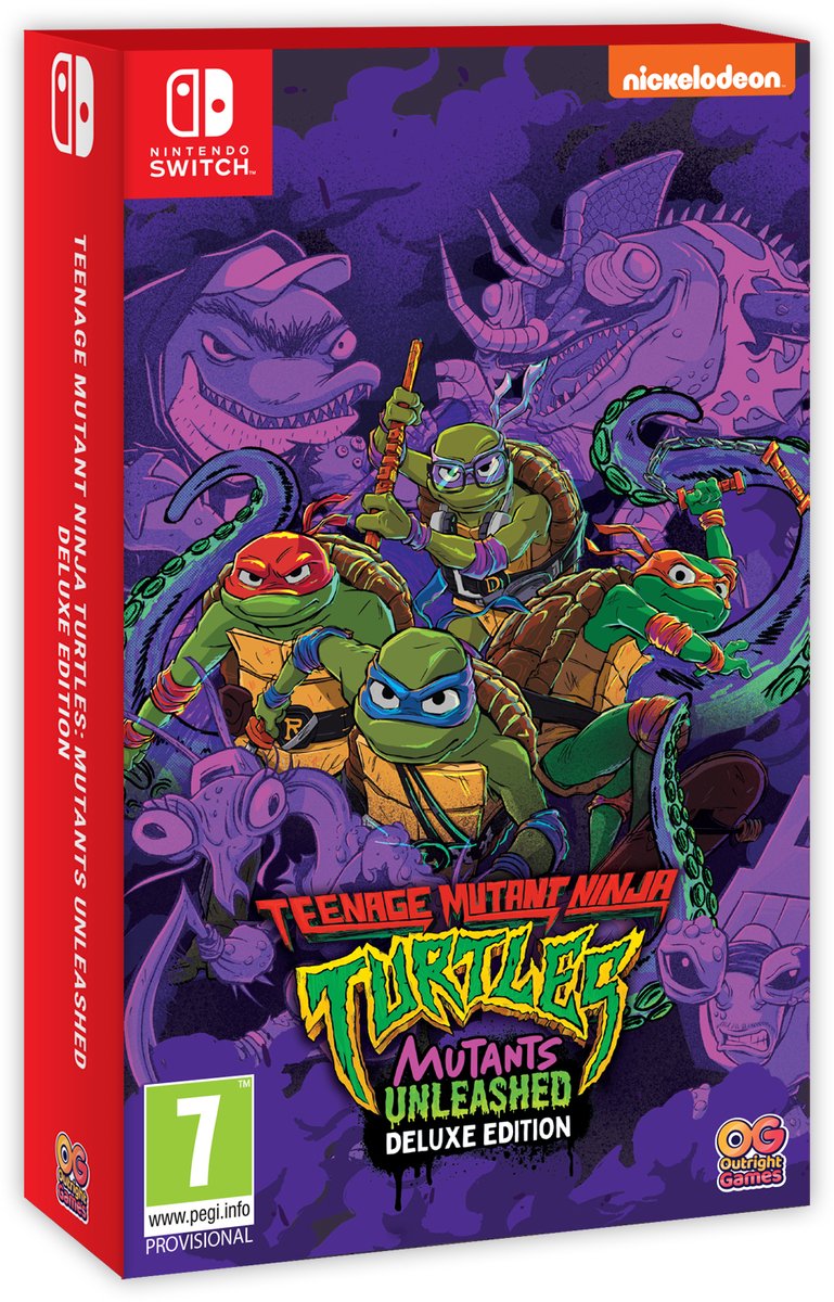 Nintendo Switch, Teenage Mutant Ninja Turtles, Deluxe Edition, Mutants Unleashed, Kids game