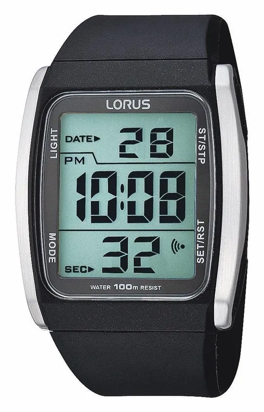 Lorus R2303HX9 herenhorloge - Kunststof - Zwart - Ø 40 mm