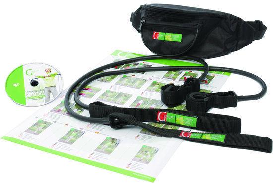 Gymstick Nordic Walking Gym Met Fitness DVD - Nordic Walking Stok - Strong - Zwart