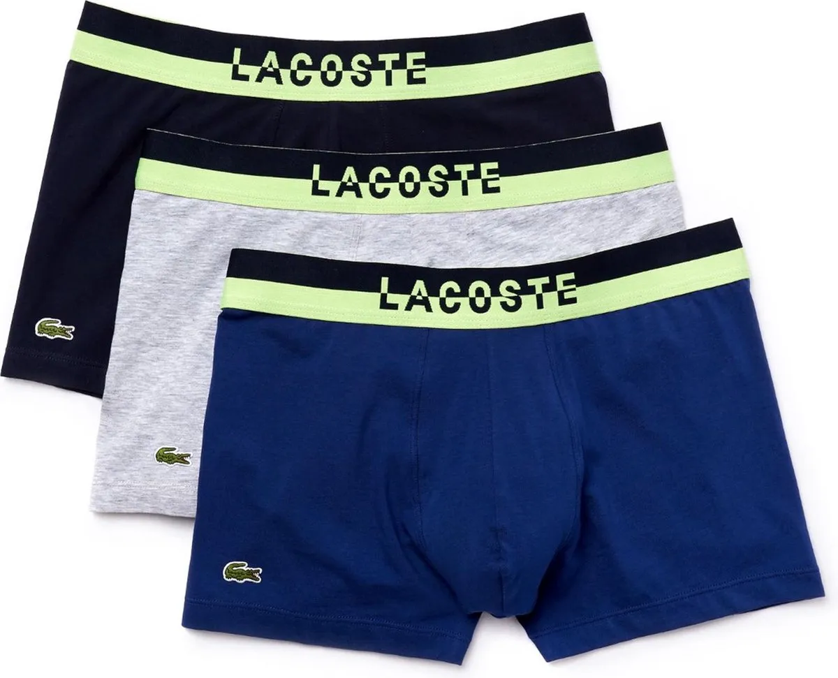 Lacoste Heren 3-pack Trunk - XS - Multi