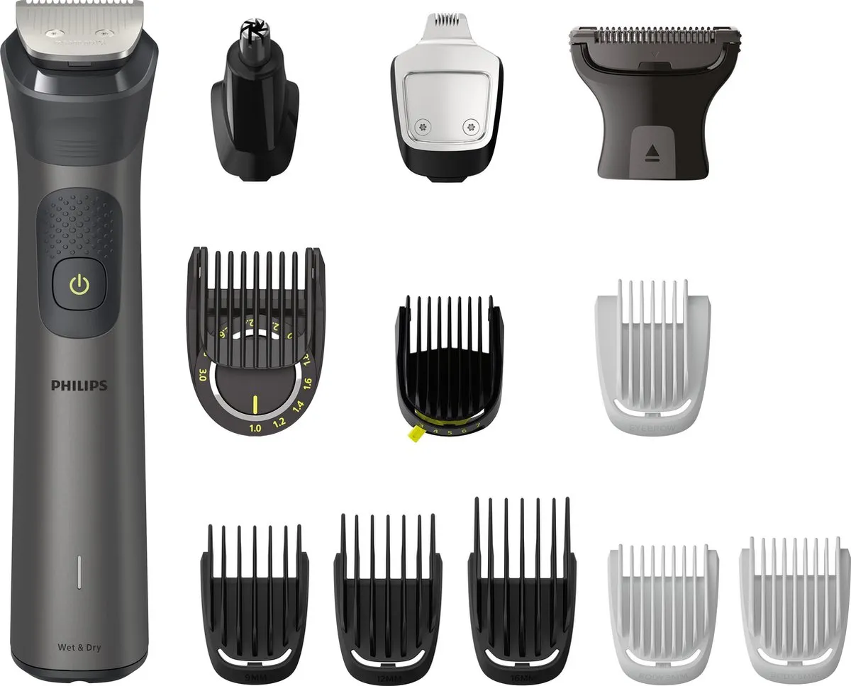 Philips All-in-One Series 7000 - MG7920/15 - 13-in-1 Trimmer Set Voor Baard Lichaam Haar - Donkergri