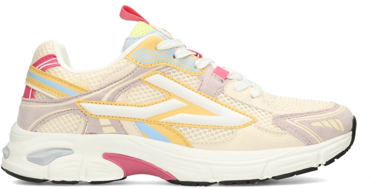 sneaker, running shoe, mesh, woven, multi-color