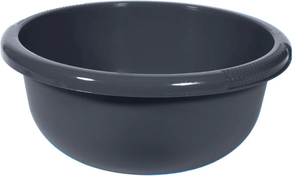 kook/bowl, miskom, grijs, materiaal kunststoffen, rond