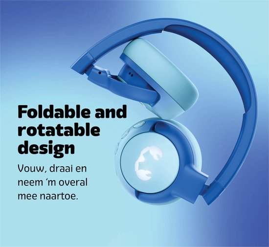 Fresh 'n Rebel Code Junior - Draadloze koptelefoon voor kids - Wavy Water