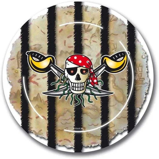 Red Pirate borden 8 stuks