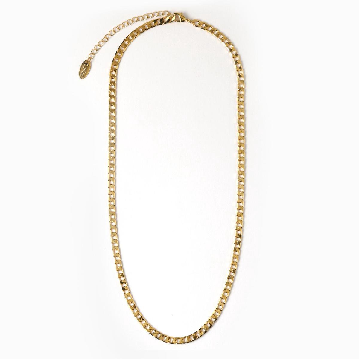 DGM-outlet-Orelia-ketting-kort-met-gourmette-schakel-smal-goudkleurig-aanbieding-prijs-sale Orelia ketting kort met gourmette schakel smal goudkleurig