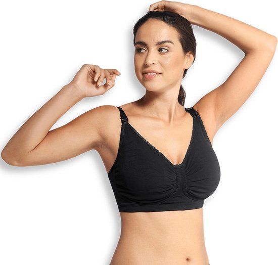 Carriwell - Maat L - Meegroe & Voedingsbh - Padded Carri-gelbeugel - Support+ -- Zwart