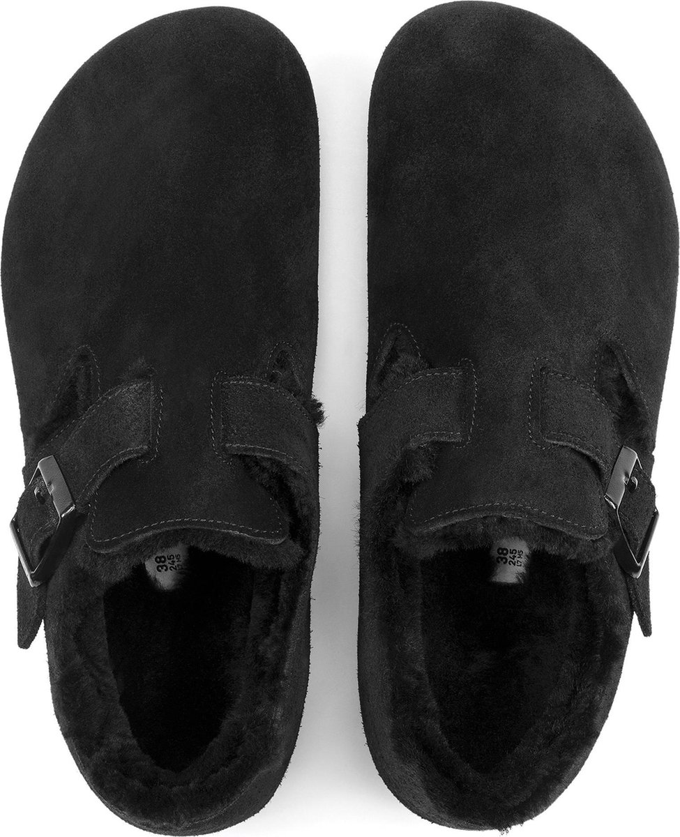 Birkenstock - maat 42- London VL Shearling Nar Dames Clogs - Black