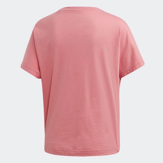 adidas Maat M  W Core Fav T Dames Sportshirt - Bliss Pink/White