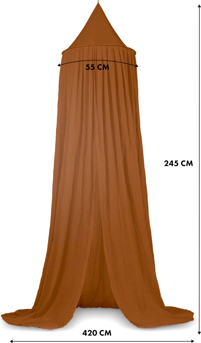 Deryan Baby Klamboe Vintage 245cm - Hemeltje Caramel