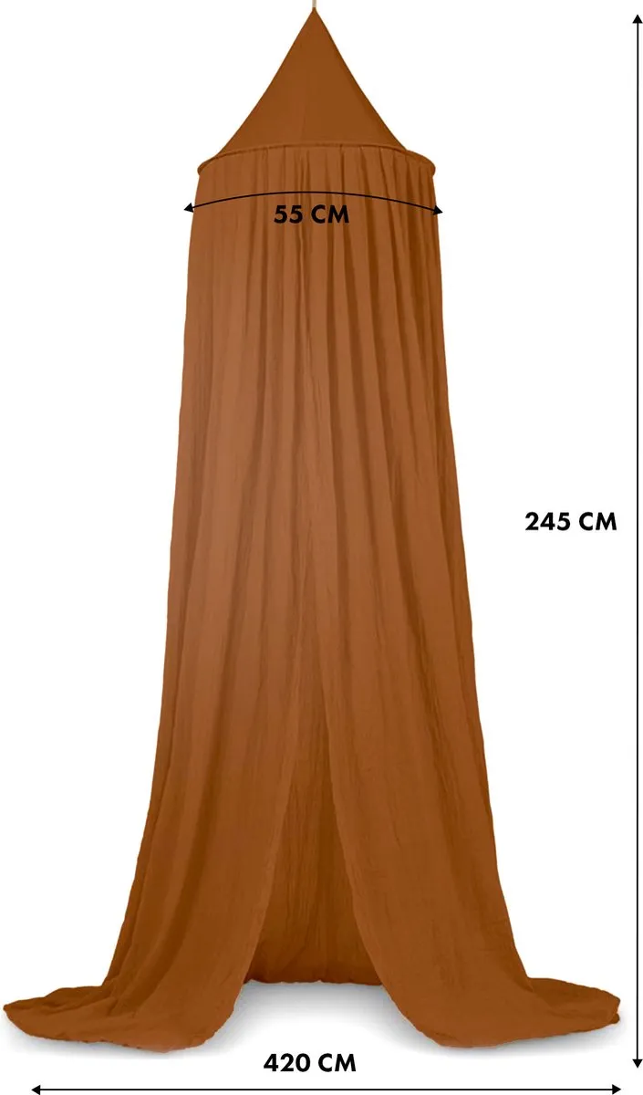 Deryan Baby Klamboe Vintage 245cm - Hemeltje Caramel