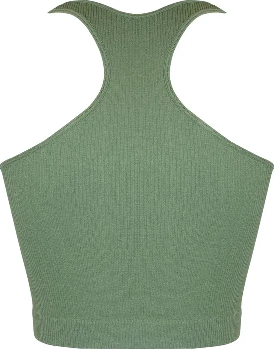 MAGIC Bodyfashion - Maat L - Lounge Crop Tanktop Green Vrouwen