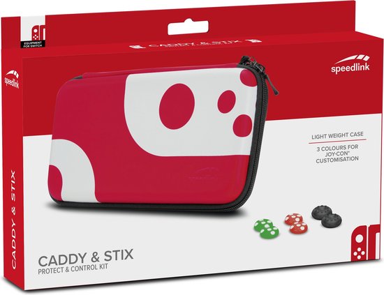 Speedlink CADDY & STIX - Beschermhoes - Zwart/Grijs - Switch