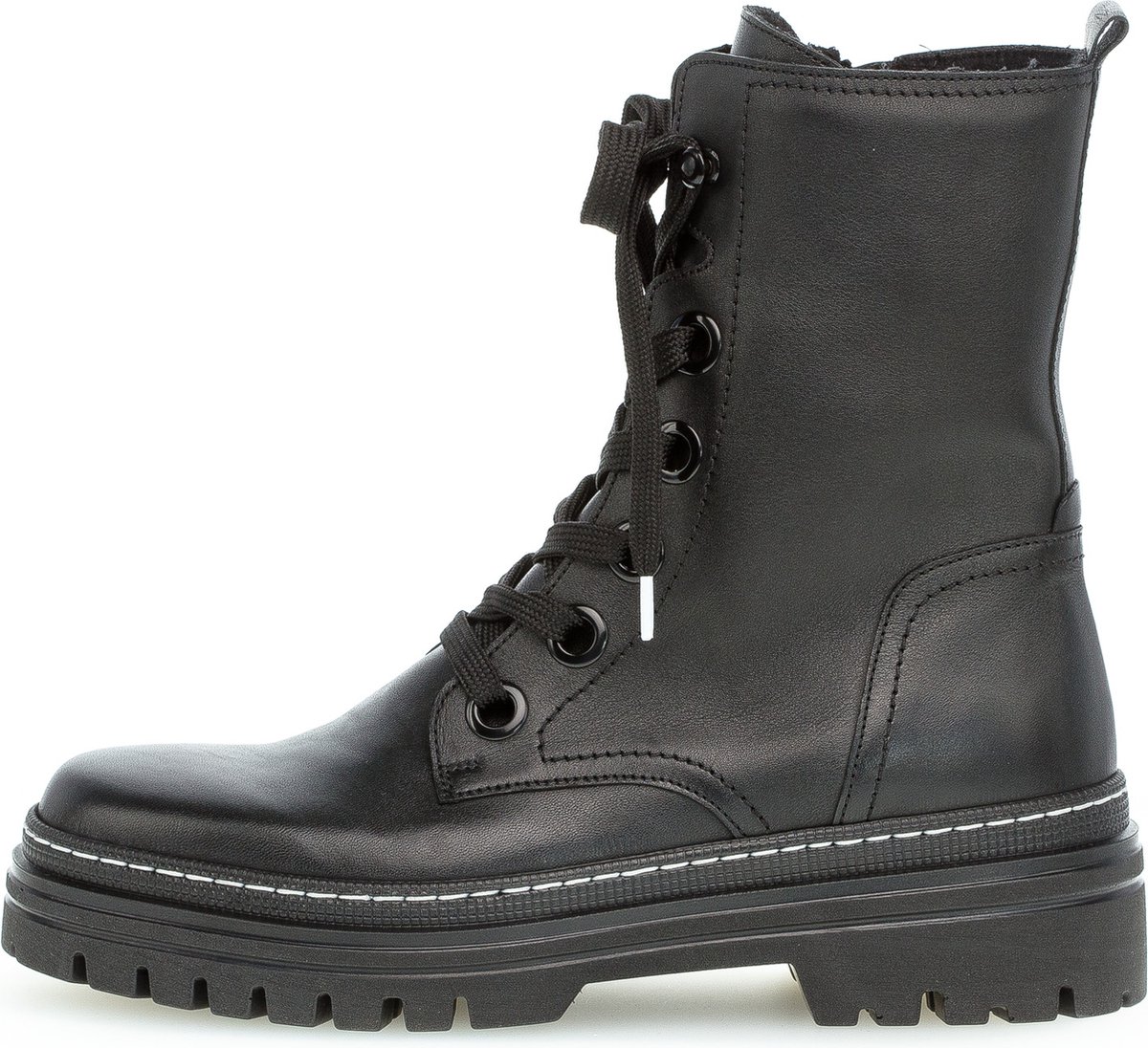 dgmoutlet-nl-Gabor-maat-38-Veterschoenen-Hoog-Veterschoenen-Hoog-kleur-zwart-aanbieding-sale-korting Kleding, Schoeisel, Schoen, Laars