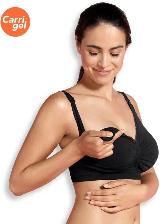 Carriwell - maat XL -Padded GelWire Voedingsbh | Zwart