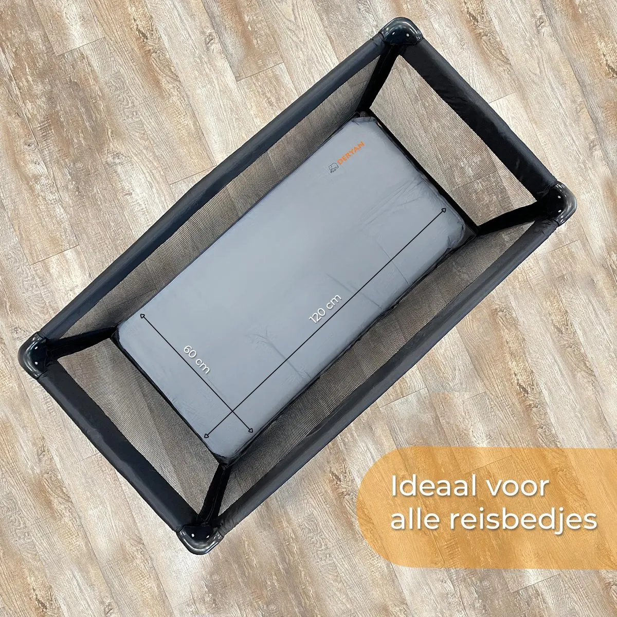 Deryan Opvouwbaar Baby Matras - Compact Opvouwbaar - Zelfopblaasbaar - 120x60x6cm