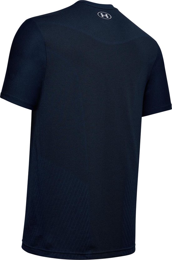 t-shirt, short sleeve, navy, mesh, Under Armour logo