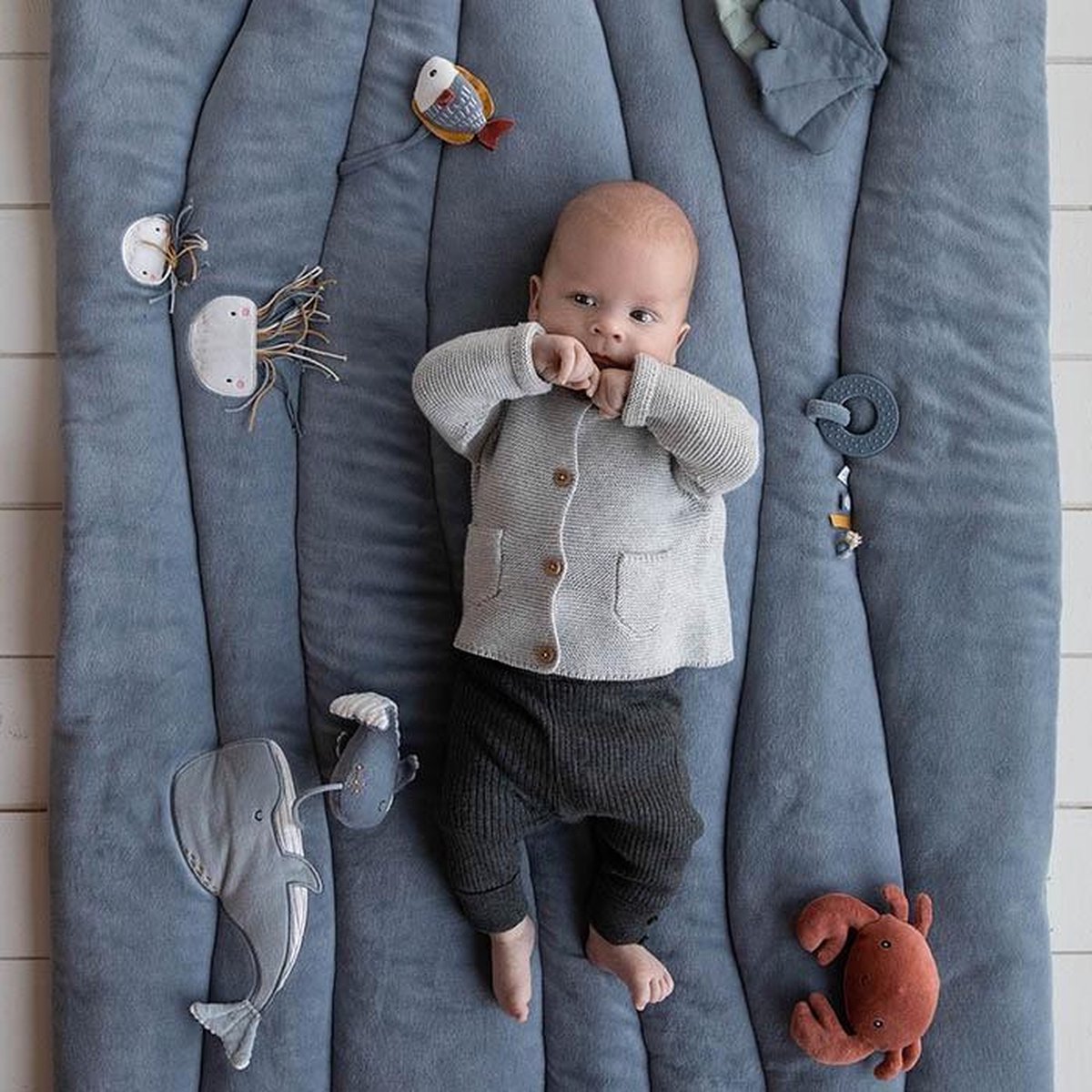 Little Dutch Boxkleed 100x80 cm - Oceaan - Blauw