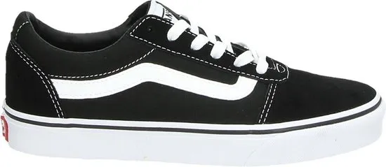 Vans Ward Suede/Canvas Dames Sneakers - 39 - Black/White