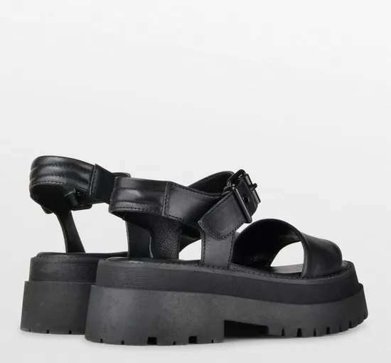 PS Poelman -maat 37- Korios Dames Sandalen- Zwart