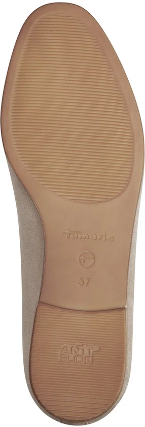 Tamaris - maat 39 - dames loafers met gesp beige