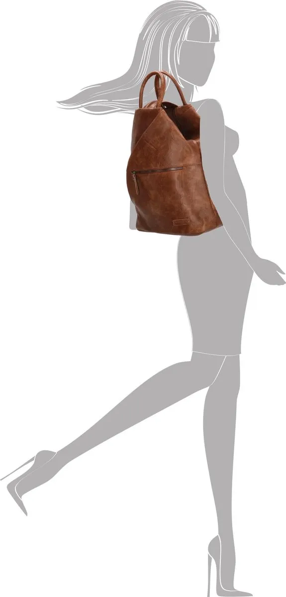 Enrico Benetti Caen 66514 speelse dames rugzak - Cognac