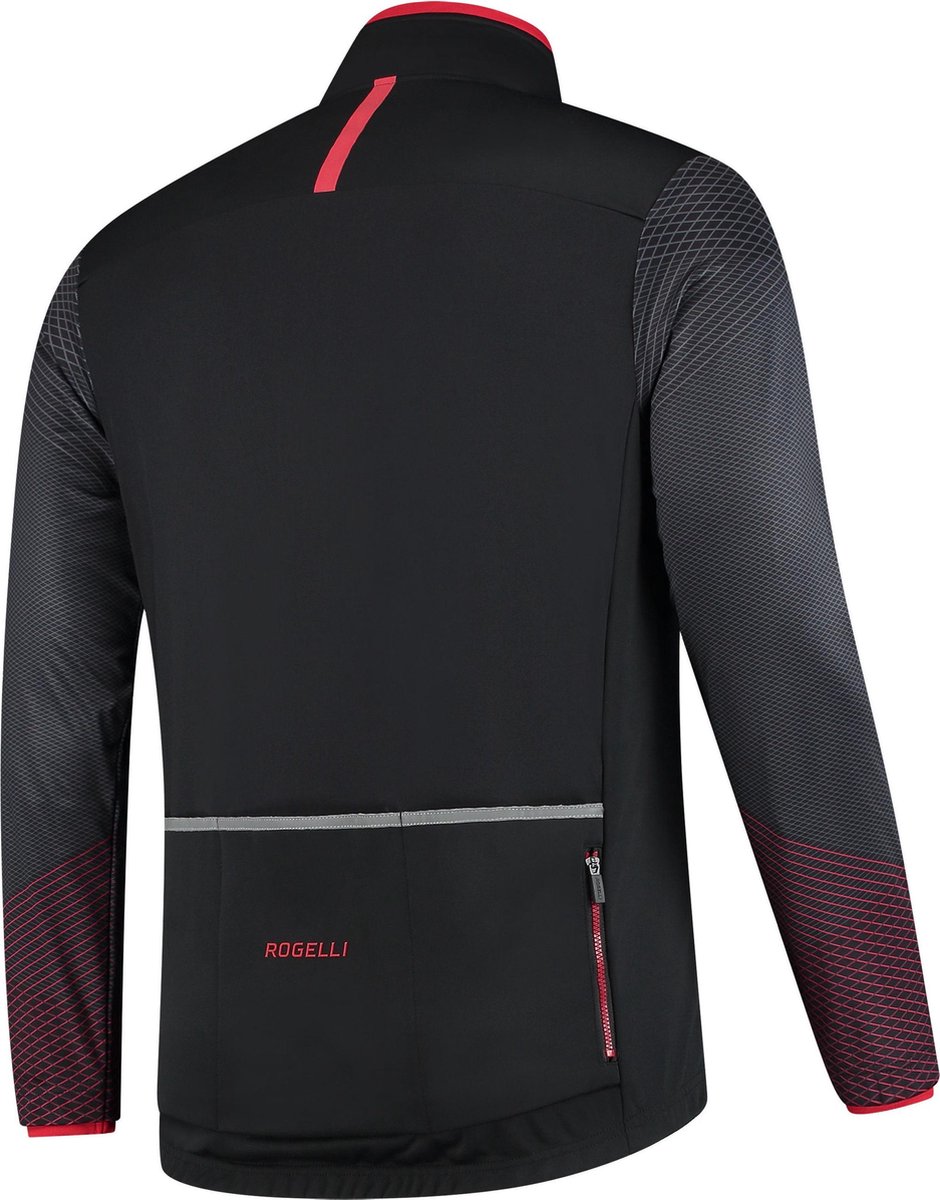 Rogelli Winterjack Wire Zwart/Rood XL