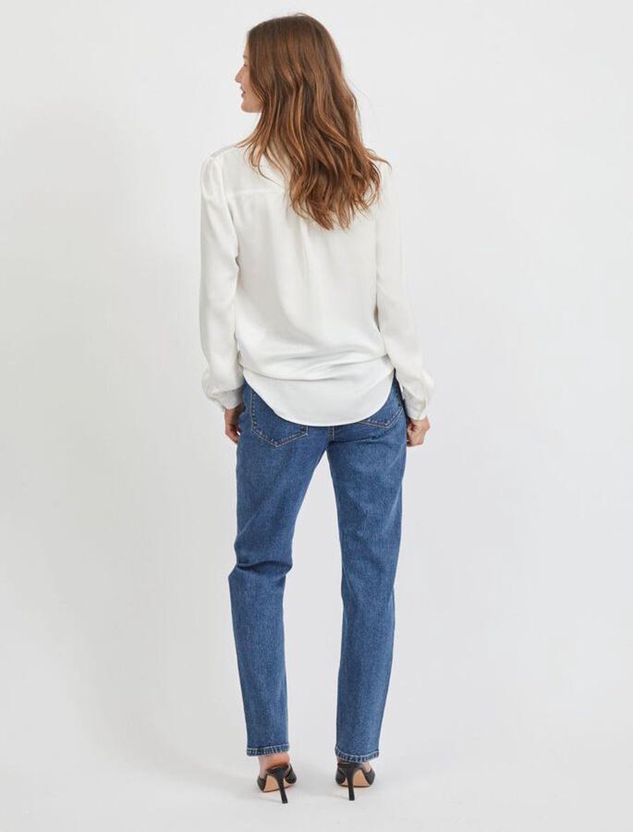 VILA - Maat 36 - VIELLETTE SATIN L-S SHIRT - NOOS Dames Top