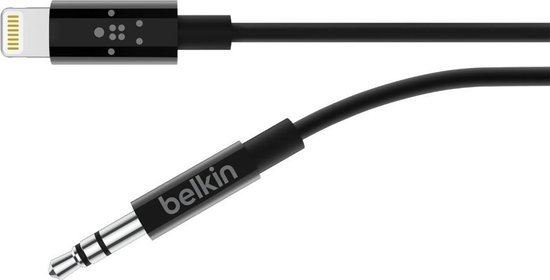 Belkin Apple iPhone Lightning naar 3.5mm kabel - 0.9m - Zwart