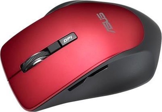 ASUS WT425 - Draadloze Muis - Rechtshandig - Optisch - 1600 DPI - Rood