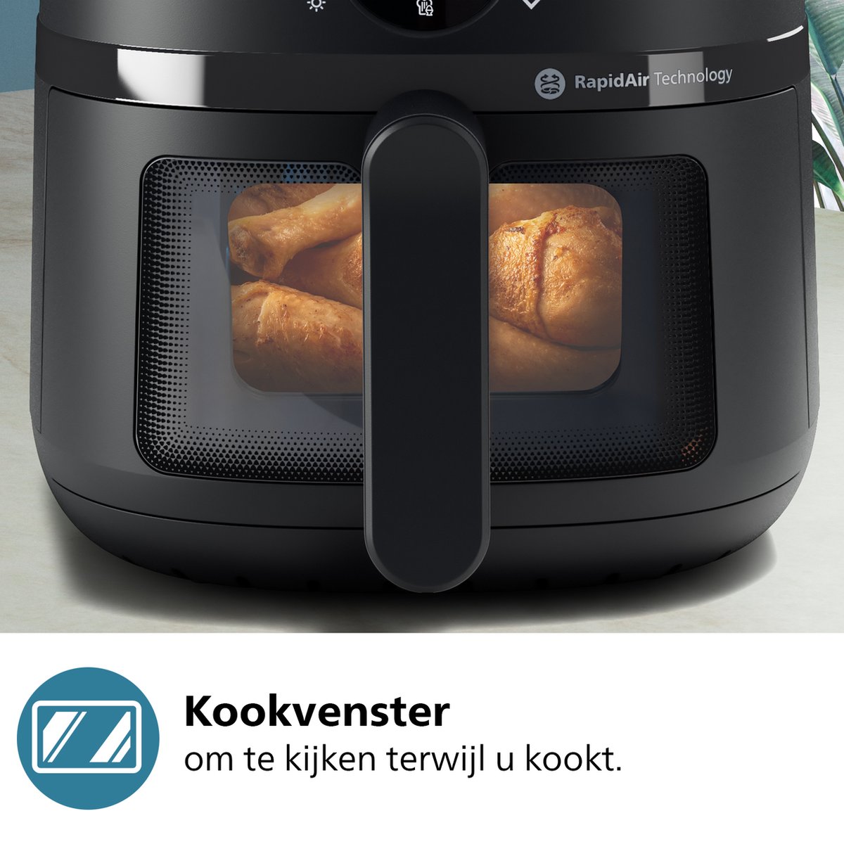 Philips 2000 Series Airfryer - NA220/00 - Kijkvenster - RapidAir - 4.2L