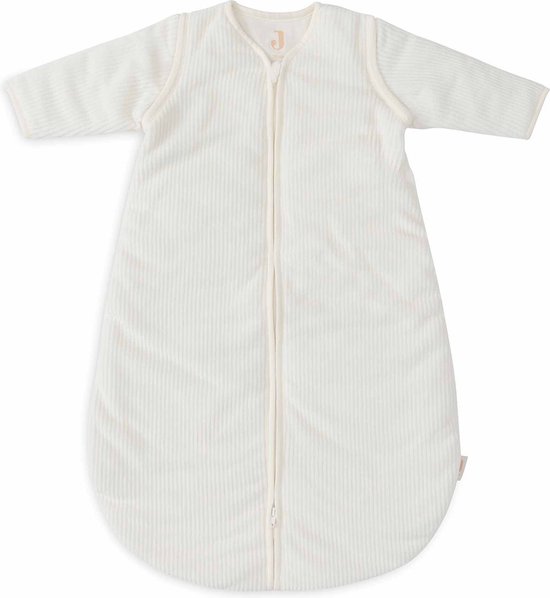 Jollein Baby Slaapzak Winter Met Afritsbare Mouw 110cm - Rond - Rib Ivory