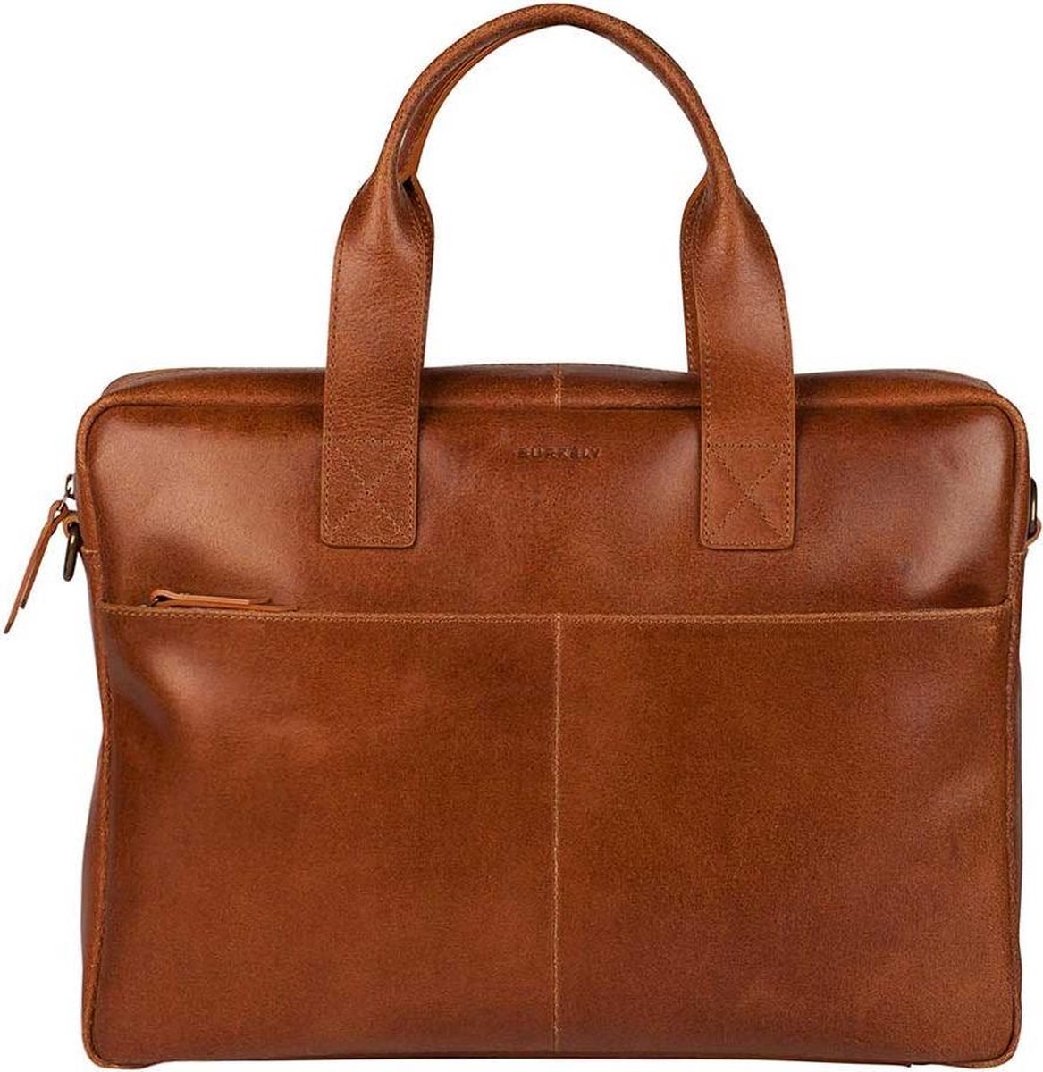 BURKELY Vintage River Schoudertas - Laptoptas 15.6 inch - Cognac