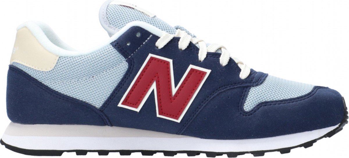 sneaker, new-balance, blauw, mesh, veters