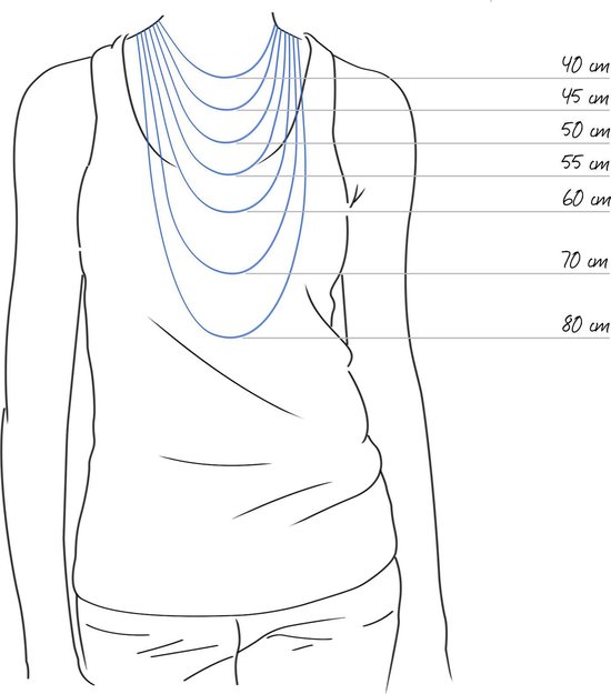 70cm Zinzi zilveren bolletjes ketting ZI70BOL